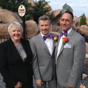 A wedding at Epcot Canada is always beautiful!